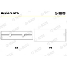 Вкладиші корінні GLYCO H1338/4 STD