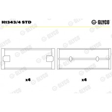 Вкладиші GLYCO H1343/4 STD