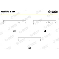 Комплект вкладишів двигуна GLYCO N145/3 STD