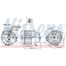 Вентилятор салону NISSENS 87599