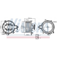 Вентилятор салону NISSENS 87616