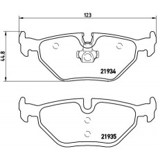 Комплект гальмівних колодок з 4 шт. дисків BREMBO P06025