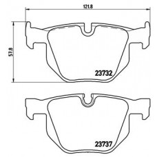 Комплект гальмівних колодок з 4 шт. дисків BREMBO P06033