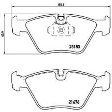 Комплект гальмівних колодок з 4 шт. дисків BREMBO P06043