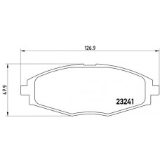 Комплект гальмівних колодок з 4 шт. дисків BREMBO P15006