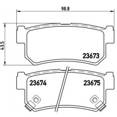 Комплект гальмівних колодок з 4 шт. дисків BREMBO P15010