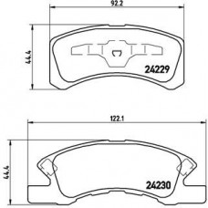 Комплект гальмівних колодок з 4 шт. дисків BREMBO P16011