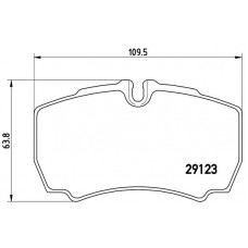 Комплект гальмівних колодок з 4 шт. дисків BREMBO P24084