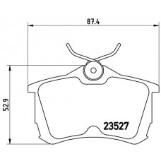 Комплект гальмівних колодок з 4 шт. дисків BREMBO P28030