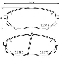 Комплект гальмівних колодок з 4 шт. дисків BREMBO P30086