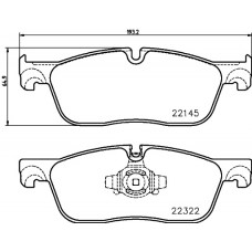 Комплект гальмівних колодок з 4 шт. дисків BREMBO P36035