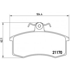 Комплект гальмівних колодок з 4 шт. дисків BREMBO P41003