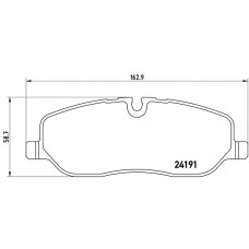 Комплект гальмівних колодок з 4 шт. дисків BREMBO P44014