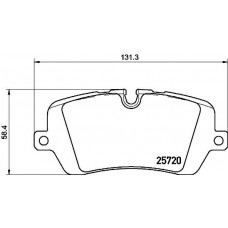 Комплект гальмівних колодок з 4 шт. дисків BREMBO P44021