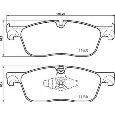 Комплект гальмівних колодок з 4 шт. дисків BREMBO P44026X