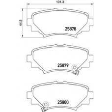 Комплект гальмівних колодок з 4 шт. дисків BREMBO P49049