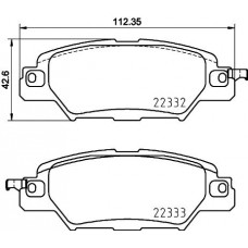 Комплект гальмівних колодок з 4 шт. дисків BREMBO P49053