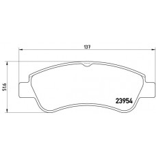 Комплект гальмівних колодок з 4 шт. дисків BREMBO P61066