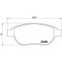 Гальмівні колодки BREMBO P61068