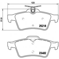 Комплект гальмівних колодок з 4 шт. дисків BREMBO P61110