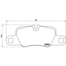 Комплект гальмівних колодок з 4 шт. дисків BREMBO P65020