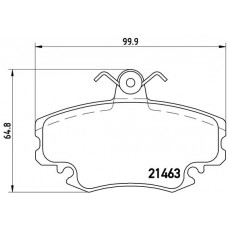 Комплект гальмівних колодок з 4 шт. дисків BREMBO P68008