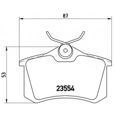 Комплект гальмівних колодок з 4 шт. дисків BREMBO P68024