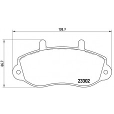 Комплект гальмівних колодок з 4 шт. дисків BREMBO P68025