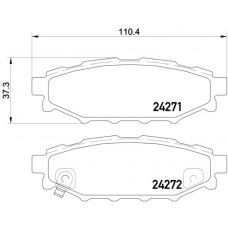 Комплект гальмівних колодок з 4 шт. дисків BREMBO P78020