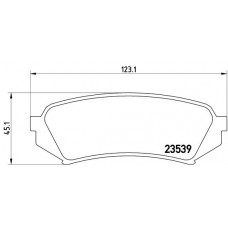 Комплект гальмівних колодок з 4 шт. дисків BREMBO P83049