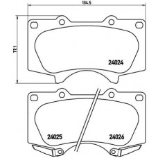 Комплект гальмівних колодок з 4 шт. дисків BREMBO P83066