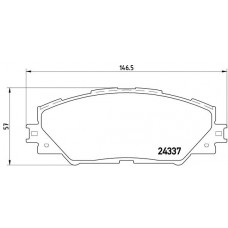 Комплект гальмівних колодок з 4 шт. дисків BREMBO P83071
