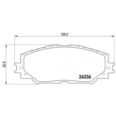 Комплект гальмівних колодок з 4 шт. дисків BREMBO P83082