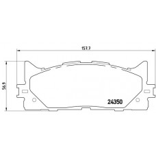 Комплект гальмівних колодок з 4 шт. дисків BREMBO P83117
