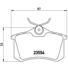 Комплект гальмівних колодок з 4 шт. дисків BREMBO P85020