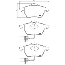 Комплект гальмівних колодок з 4 шт. дисків BREMBO P85037