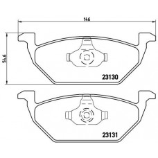 Комплект гальмівних колодок з 4 шт. дисків BREMBO P85041