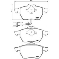 Комплект гальмівних колодок з 4 шт. дисків BREMBO P85045