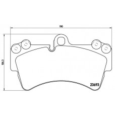 Комплект гальмівних колодок з 4 шт. дисків BREMBO P85065