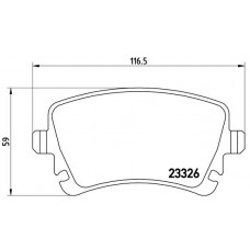 Комплект гальмівних колодок з 4 шт. дисків BREMBO P85083