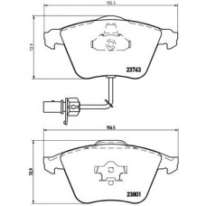Комплект гальмівних колодок з 4 шт. дисків BREMBO P85084
