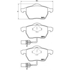 Комплект гальмівних колодок з 4 шт. дисків BREMBO P85085