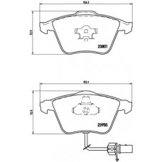 Комплект гальмівних колодок з 4 шт. дисків BREMBO P85097