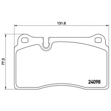 Комплект гальмівних колодок з 4 шт. дисків BREMBO P85110