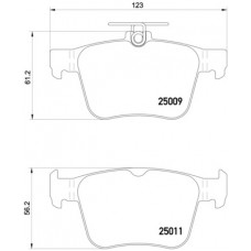 Комплект гальмівних колодок з 4 шт. дисків BREMBO P85124X
