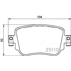 Комплект гальмівних колодок з 4 шт. дисків BREMBO P85140