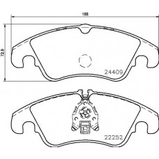 Комплект гальмівних колодок з 4 шт. дисків BREMBO P85145