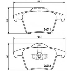 Гальмівні колодки BREMBO P86019