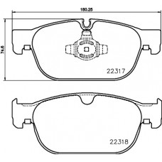 Комплект гальмівних колодок з 4 шт. дисків BREMBO P86027