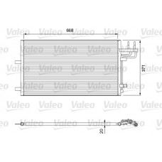Конденсатор кондиціонера VALEO 818046